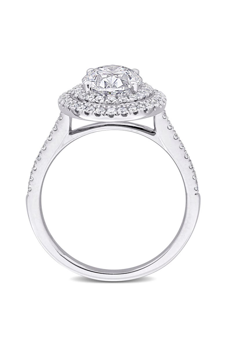 Julianna B. 2-1/2 CTW Lab-Grown Diamond Double Halo Ring 14k, Alternate, color, White Gold