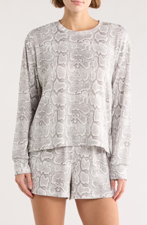 Long Sleeve Top & Boxer Shorts Pajamas