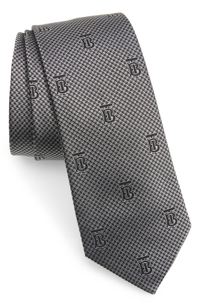 Burberry Manston Monogram Silk Tie, Main, color, 