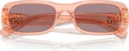 Miu Miu 53mm Rectangular Sunglasses