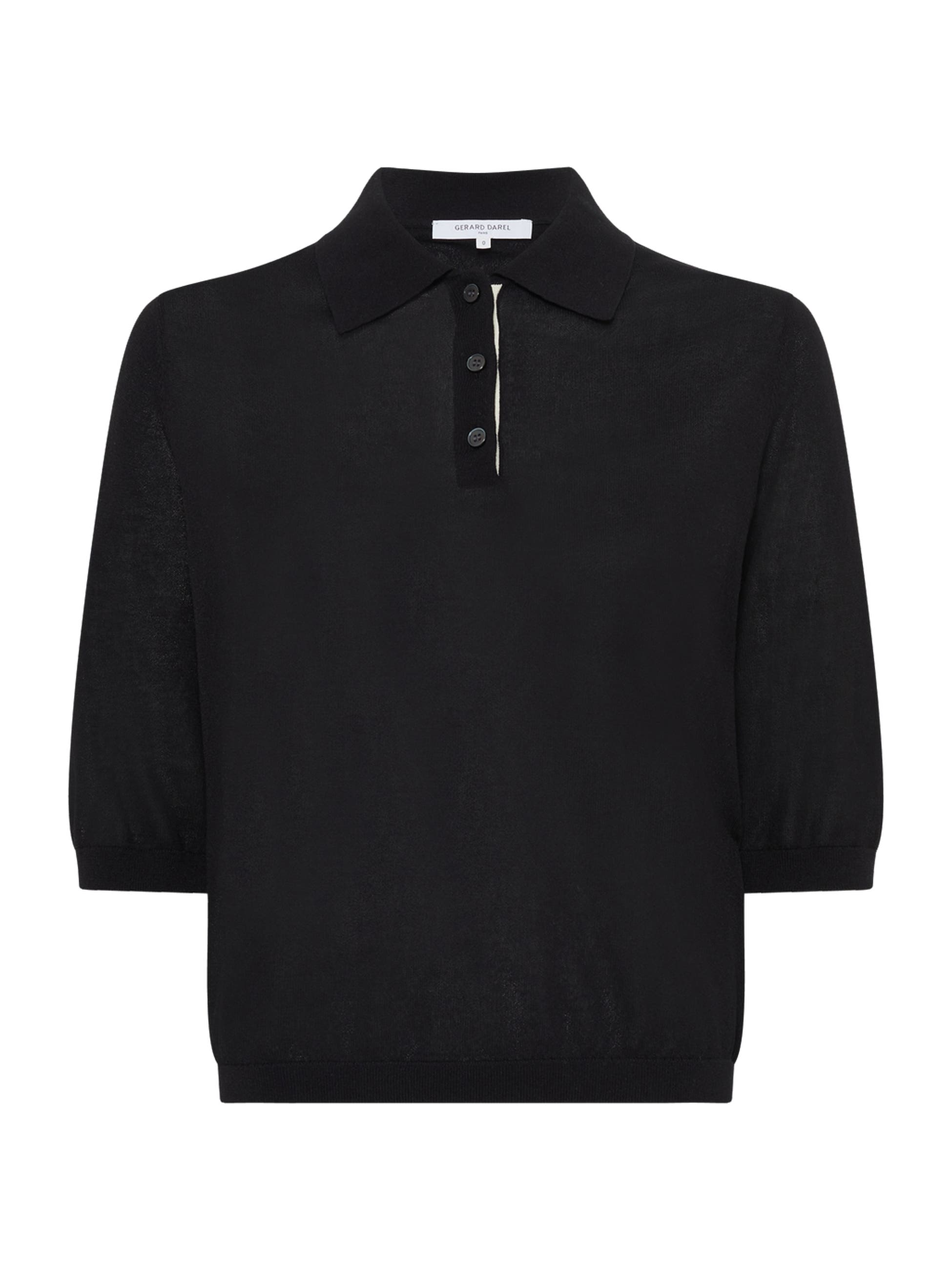 Laika Short Sleeve Knit Polo Top - image 2