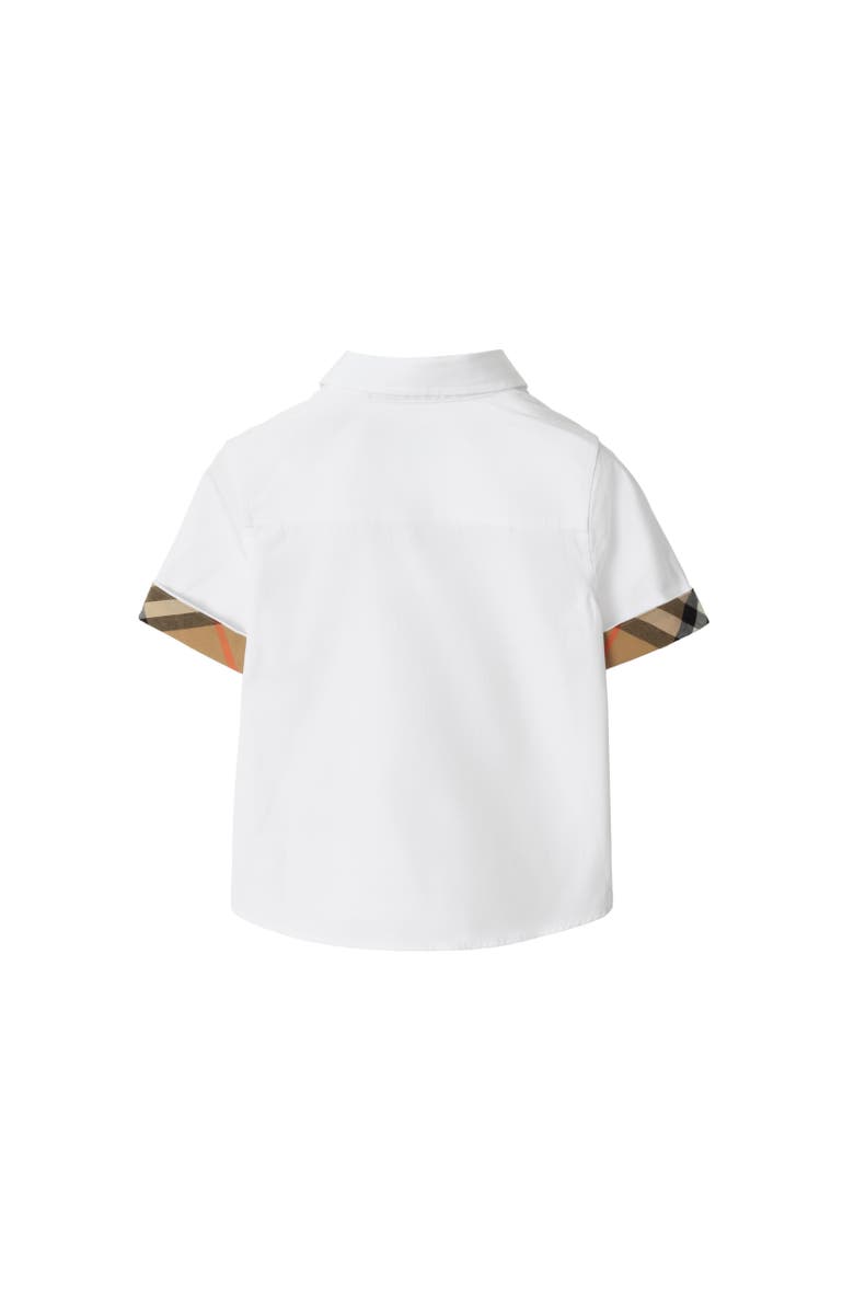 Burberry Cotton Poplin Shirt, Alternate, color, White