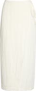 Favorite Daughter The Invisible String Linen Blend Wrap Midi Skirt