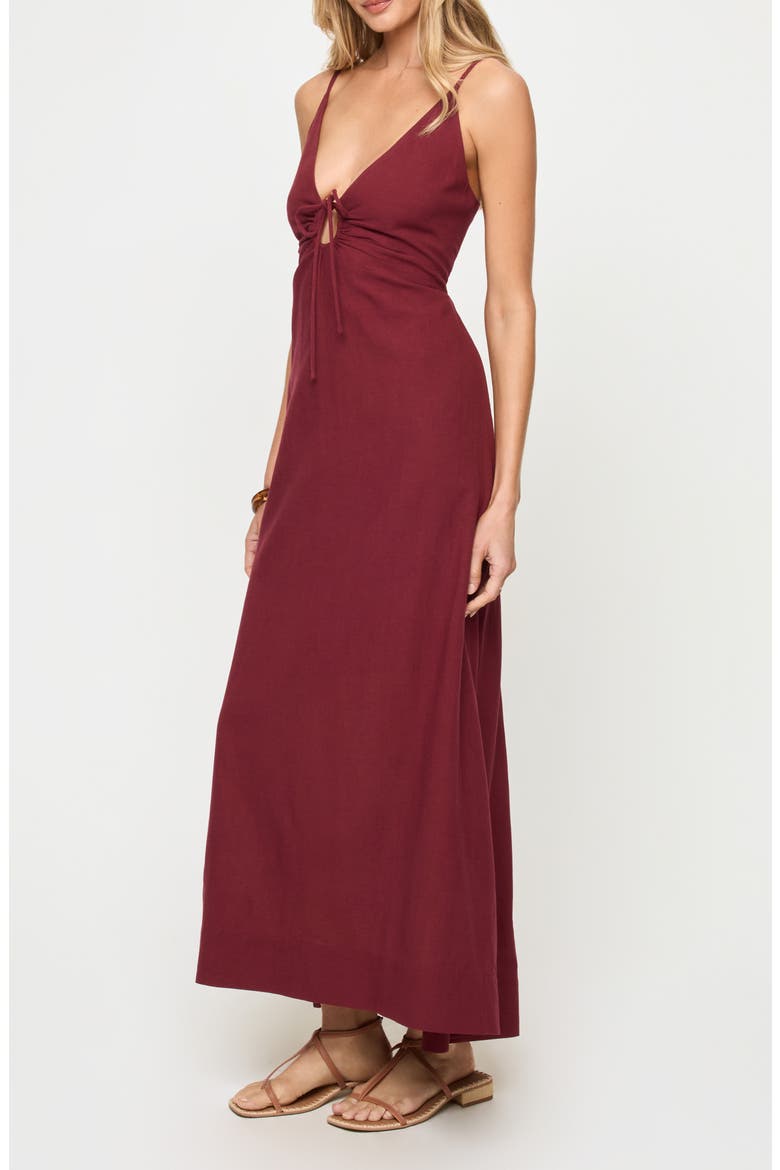 Mabel Cover-Up Maxi Dress, Alternate, color, SANGRIA