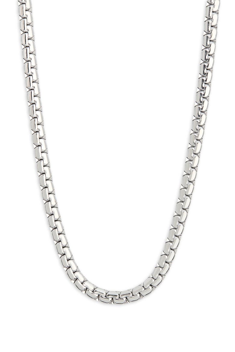 Men's Intertwined Chain Stainless Steel Necklace, Alternate, color, STAINLESS