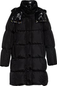 Moncler Litte Long Water Repellent Quilted Down Coat