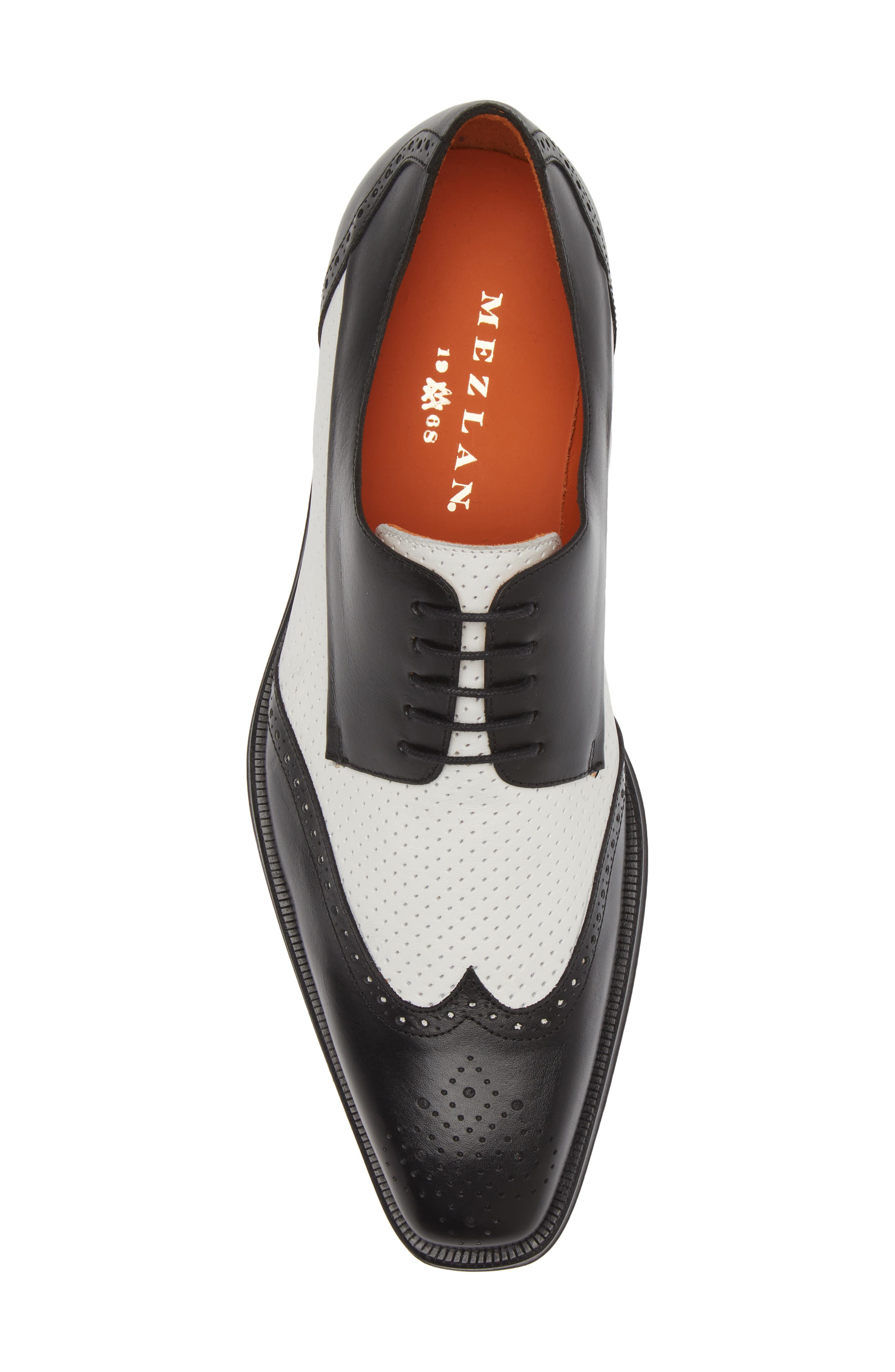 Mezlan Tuxedo Saddle Shoe, Alternate, color, 
