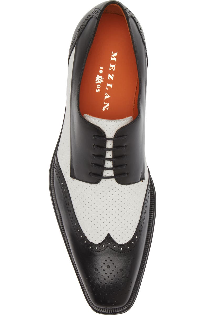 Mezlan Tuxedo Saddle Shoe, Alternate, color,