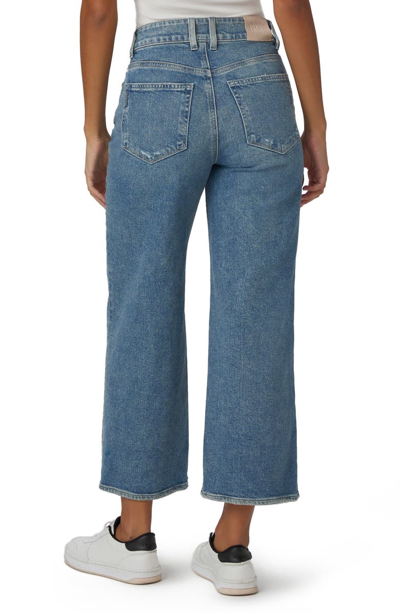 PAIGE Sasha Distressed Wide Leg Ankle Jeans, Alternate, color,