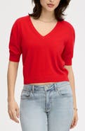 Sam Edelman V-Neck Crop Sweater