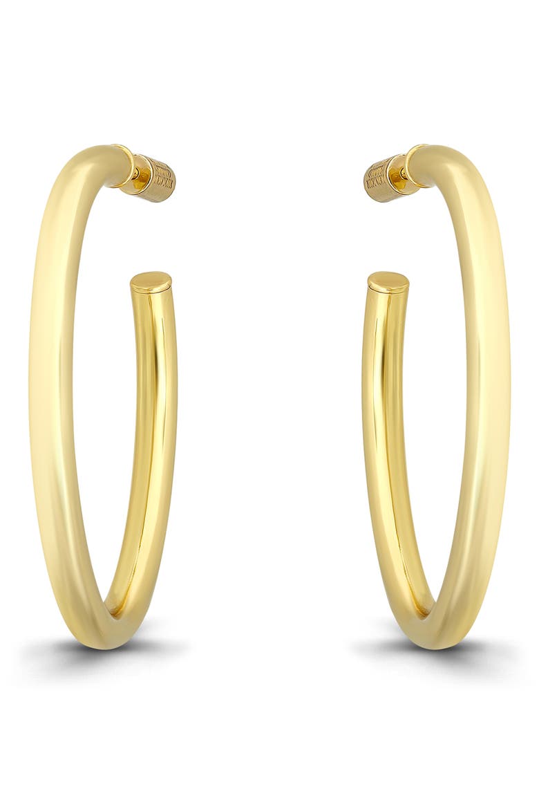 35mm Oval Hoop Earrings, Main, color, GOLD