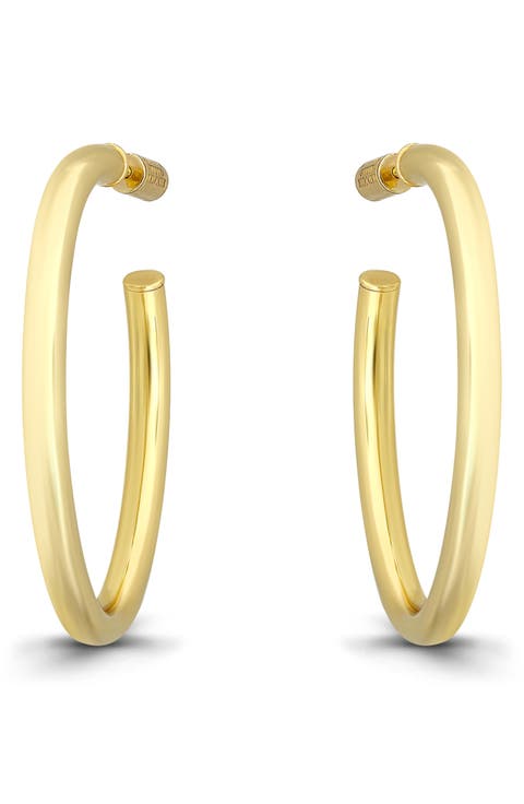 35mm Oval Hoop Earrings