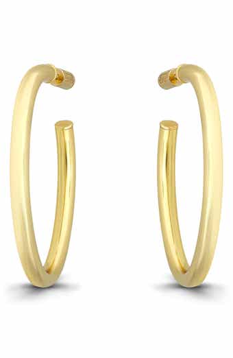 35mm Oval Hoop Earrings