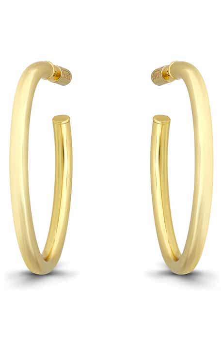 Christian Siriano New York 35mm Oval Hoop Earrings
