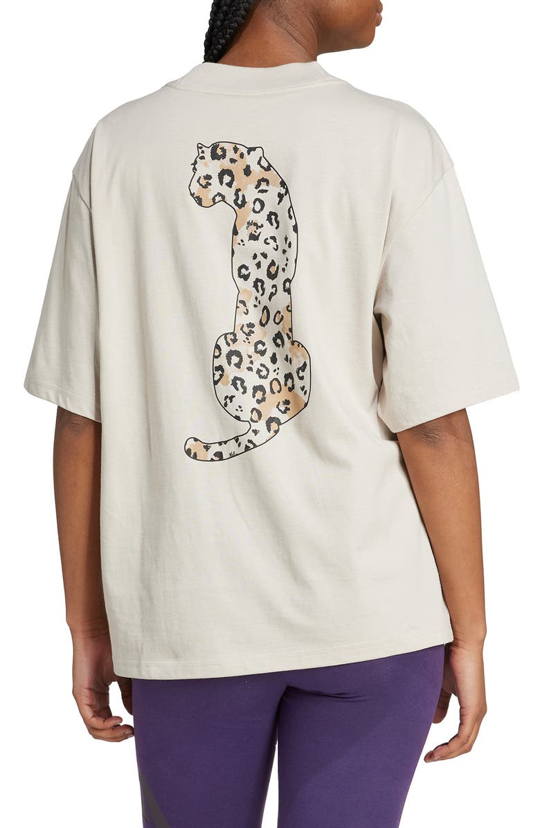 adidas Animal Graphic T-Shirt, Alternate, color, Wonder Alumina