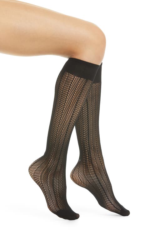 Astrid & Doris Knee High Fishnet Socks