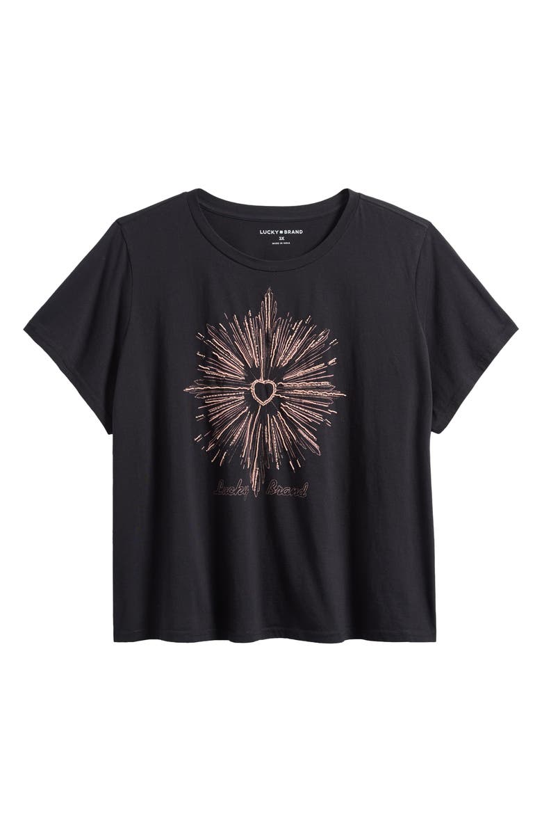 Lucky Brand Heart Burst Graphic T-Shirt, Alternate, color, 