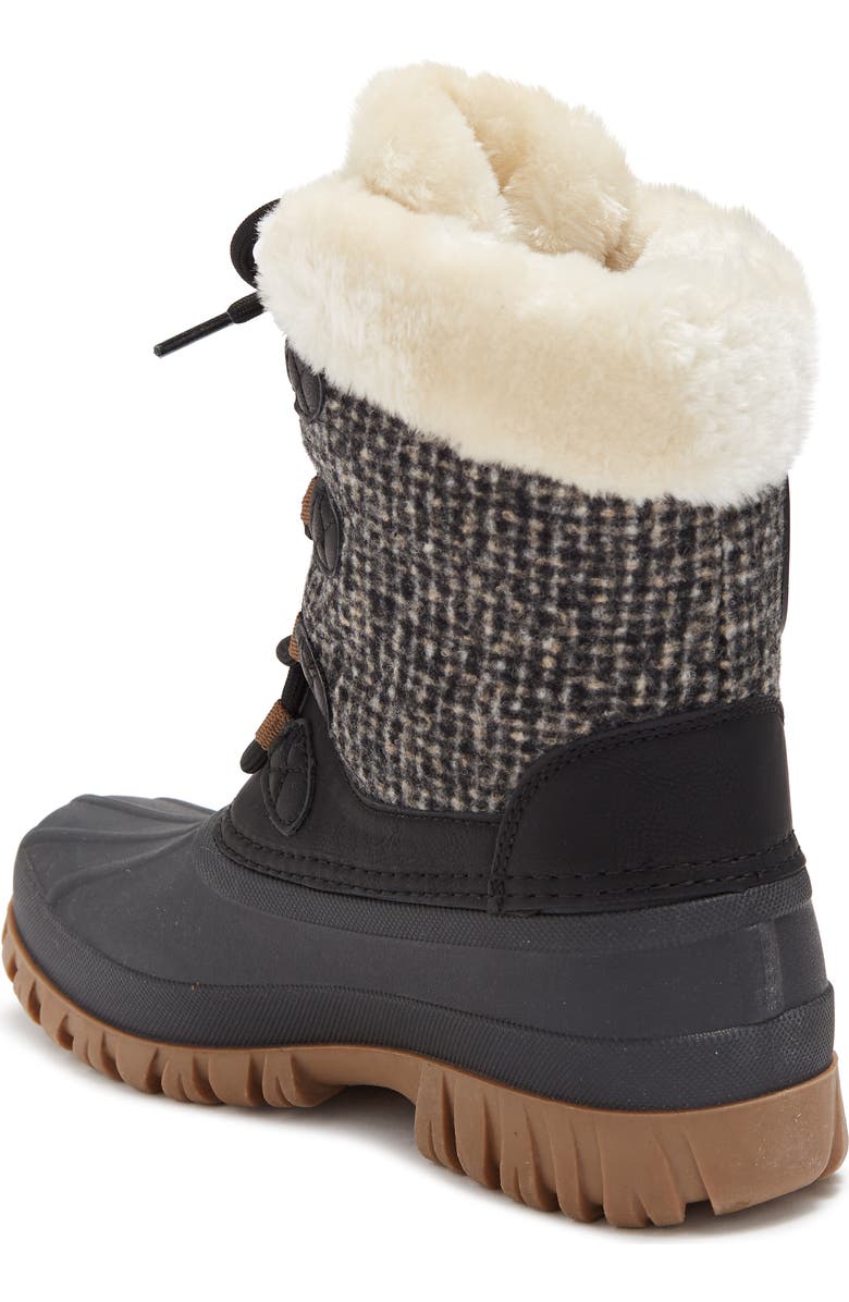 Cougar Gatsby Faux Shearling Cuff Duck Toe Boot, Alternate, color,