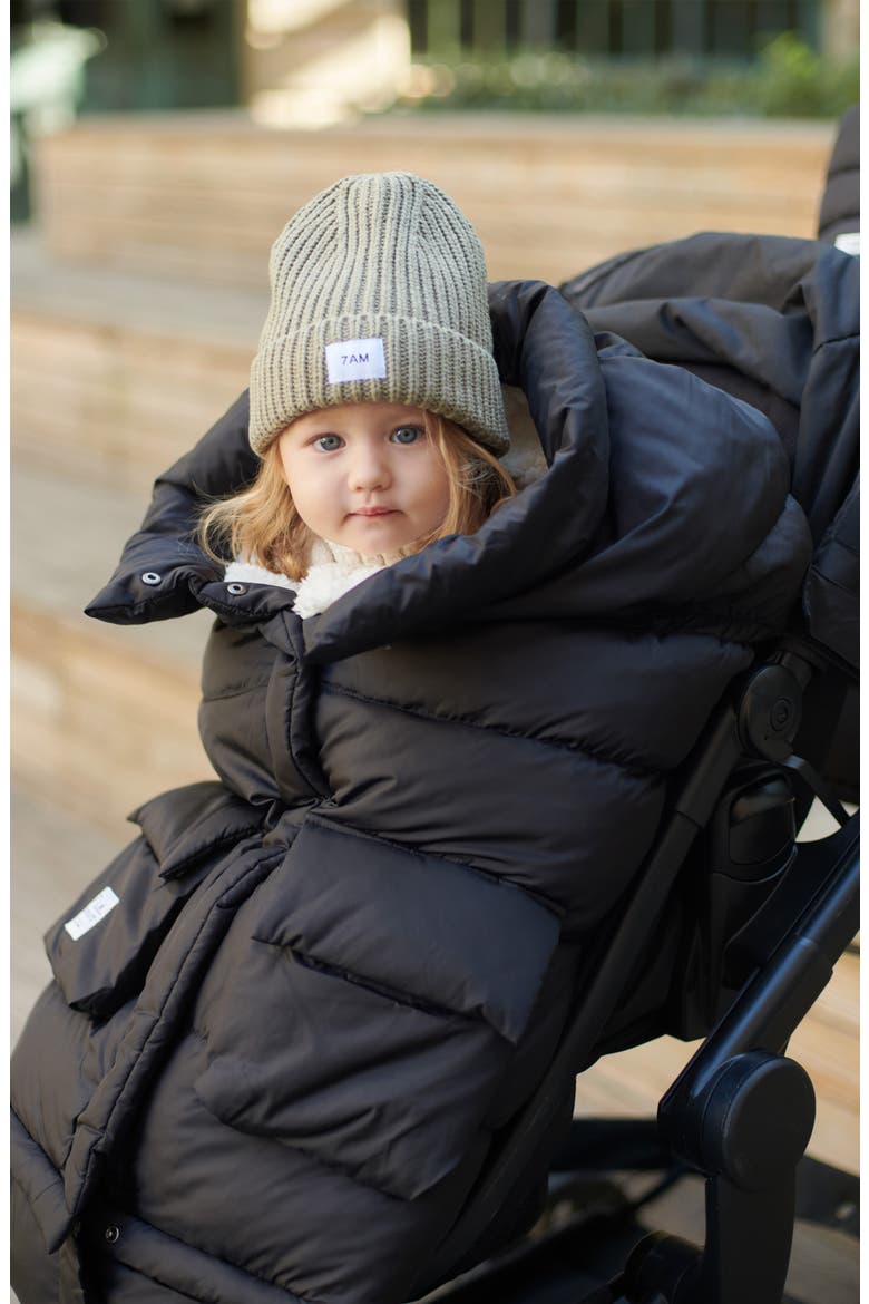212 evolution® Extendable Stroller & Car Seat Waterproof Footmuff, Alternate, color, BLACK