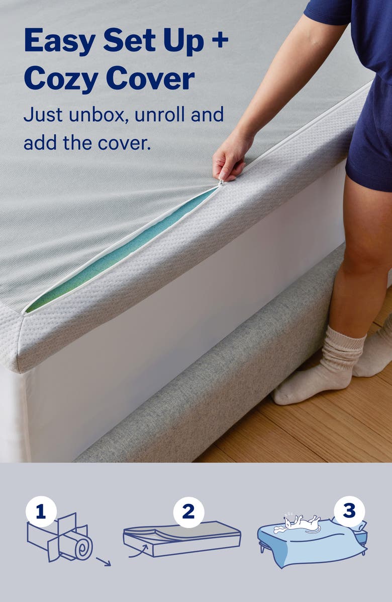 Casper Essential 3-Inch Cozy Cover Mattress Topper, Alternate, color,