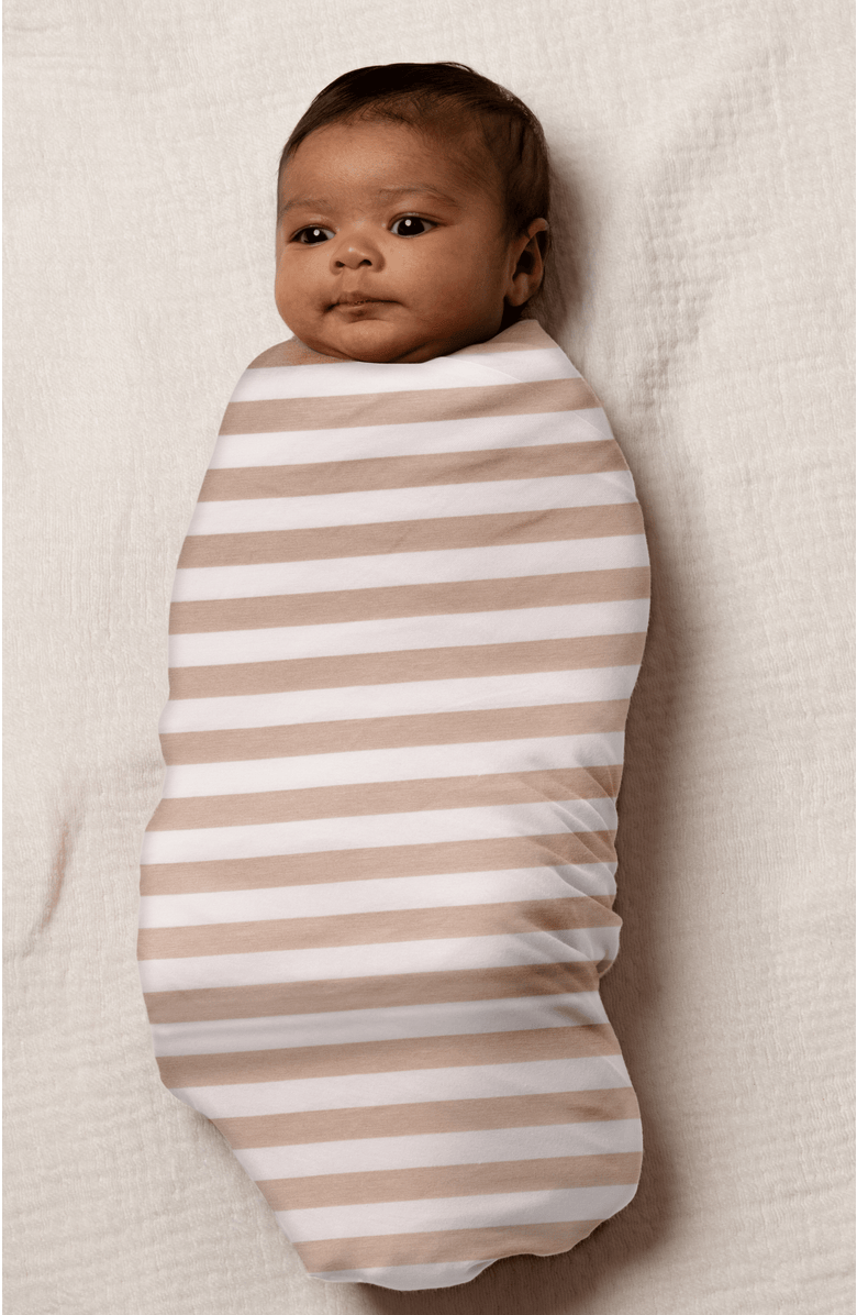 Kindred Bravely Swaddle Blanket, Alternate, color, Fawn Stripe