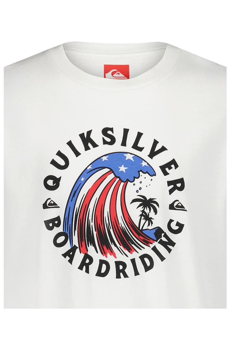 Kids' Logo Surf T-Shirt, Alternate, color, WHITE