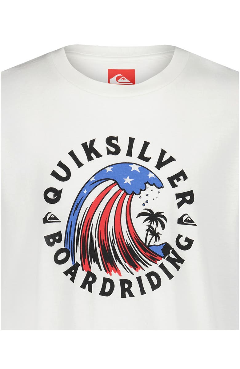 Quiksilver Kids' Logo Surf T-Shirt, Alternate, color, White