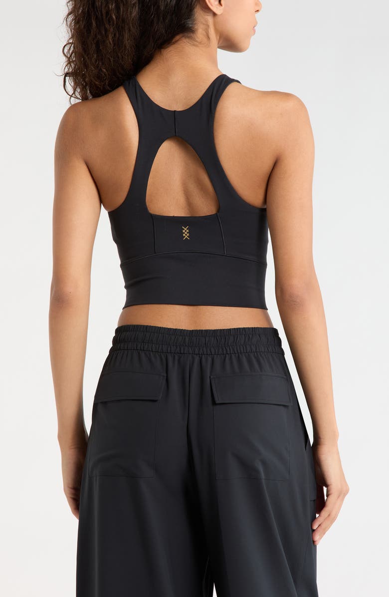 Rhone Revive Scoop Longline Bra, Alternate, color, Pure Black