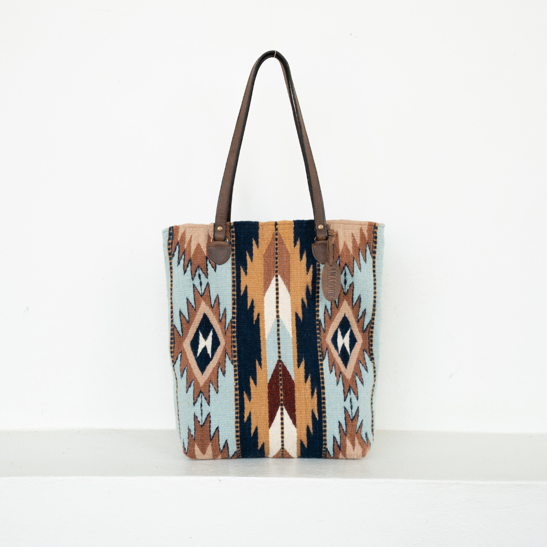Amasouk High Desert Bucket Tote, Main, color, Blue