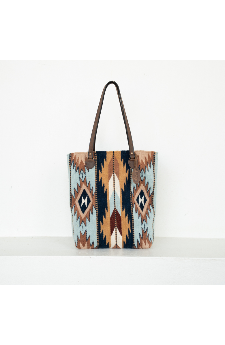 Amasouk High Desert Bucket Tote, Main, color, Blue