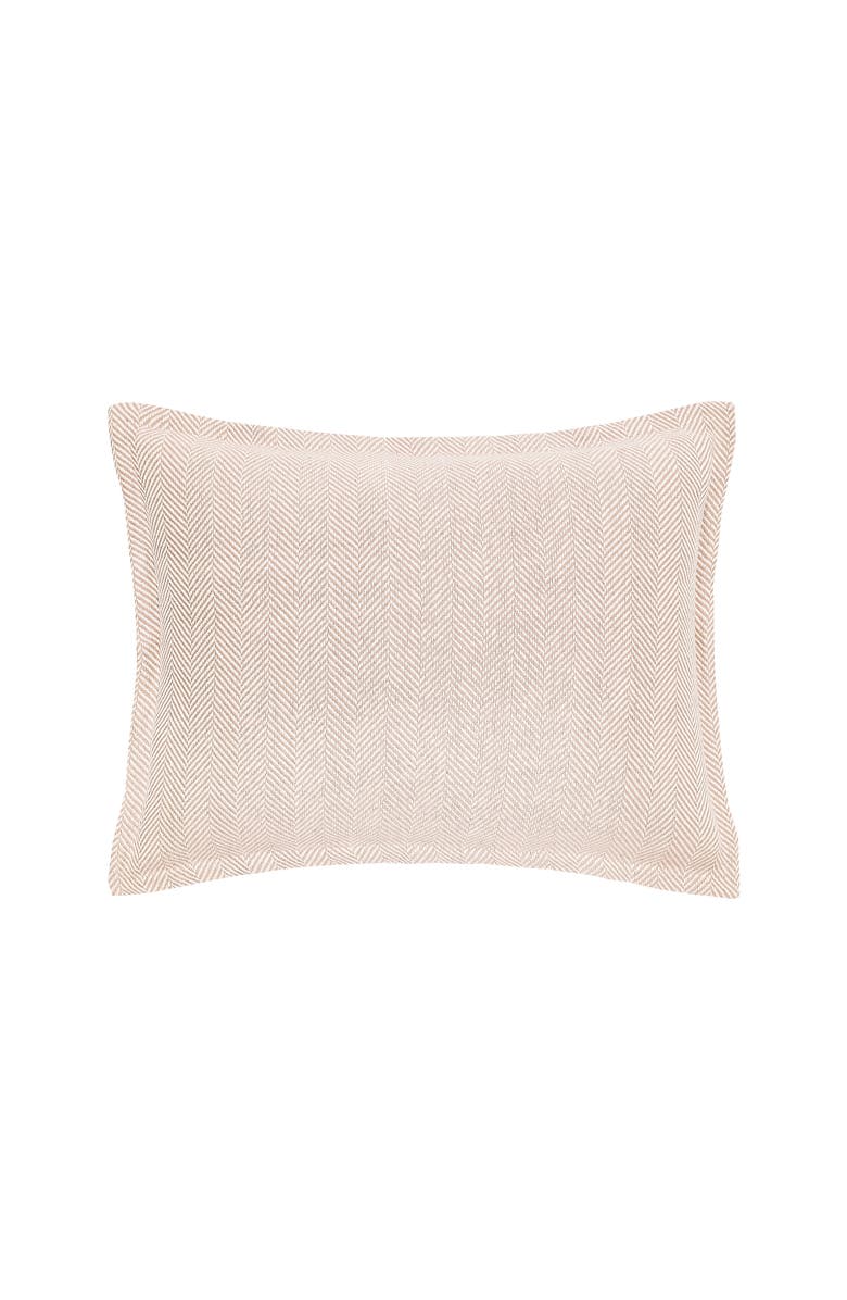 ELISABETH YORK Torin Rosewood Cotton Standard Pillow Sham, Main, color, Pink