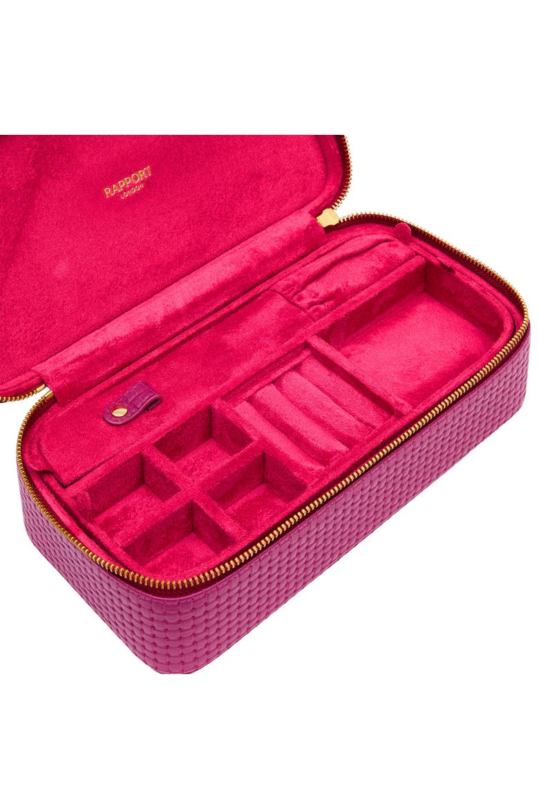 Charlotte Jewelry Case, Alternate, color, Pink