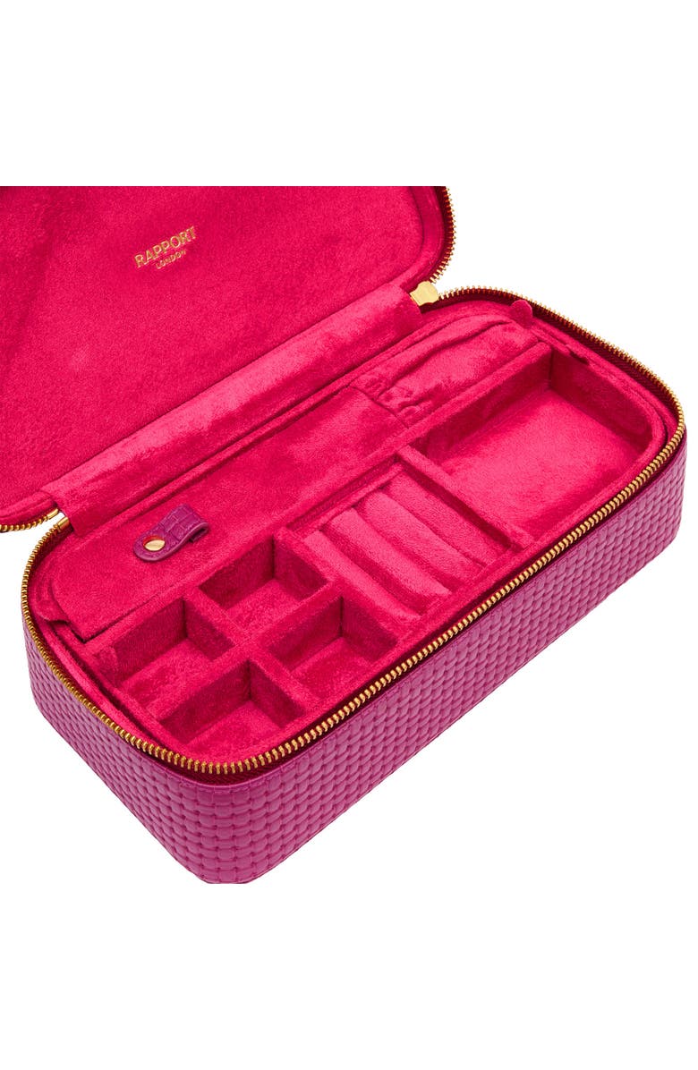 Rapport London Charlotte Jewelry Case, Alternate, color, Pink