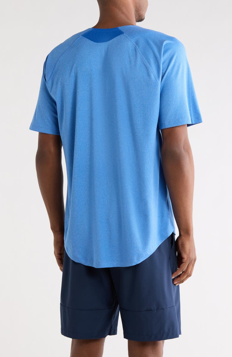 Speedo<sup>®</sup> Short Sleeve Swim Shirt, Alternate, color, Turkish Heather