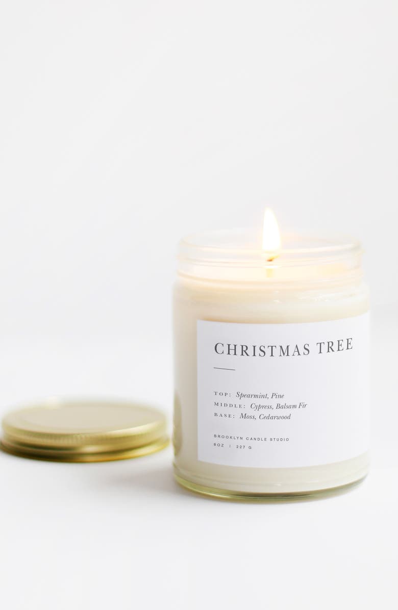 BROOKLYN CANDLE STUDIO Christmas Tree Jar Candle, Alternate, color, 