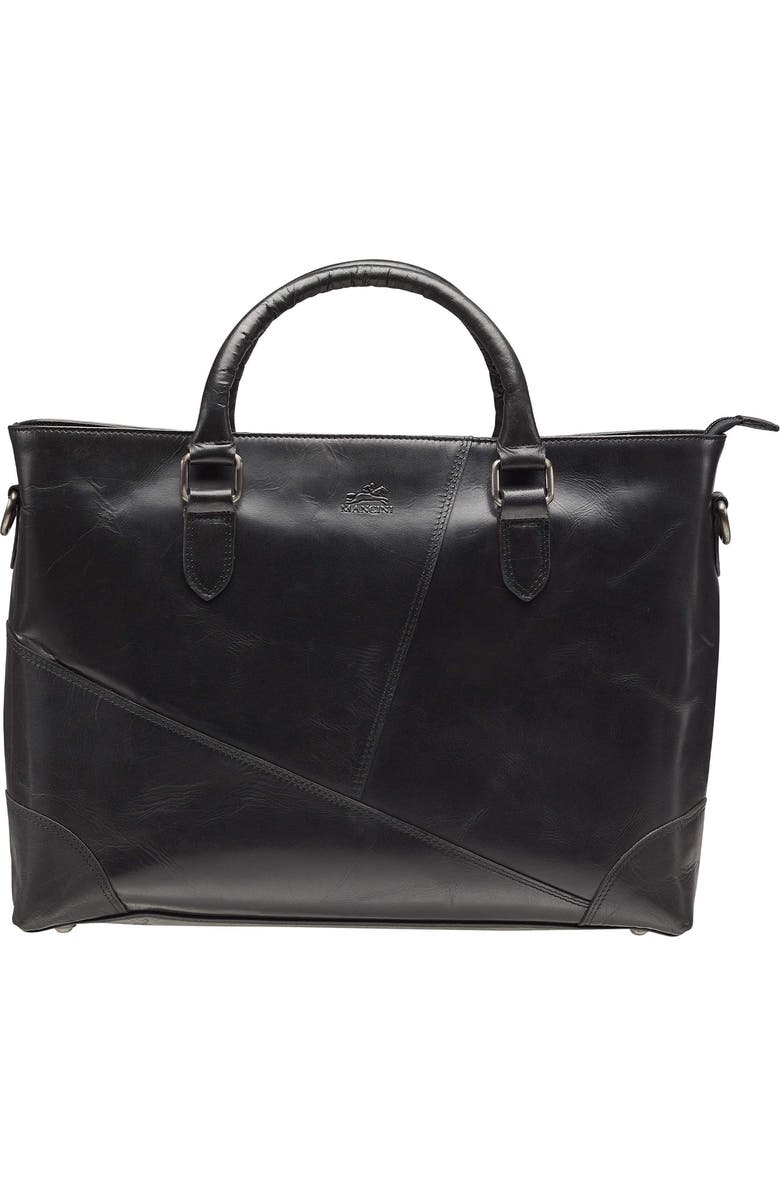 Mancini Buffalo Tote for 14" Laptop, Main, color, Black