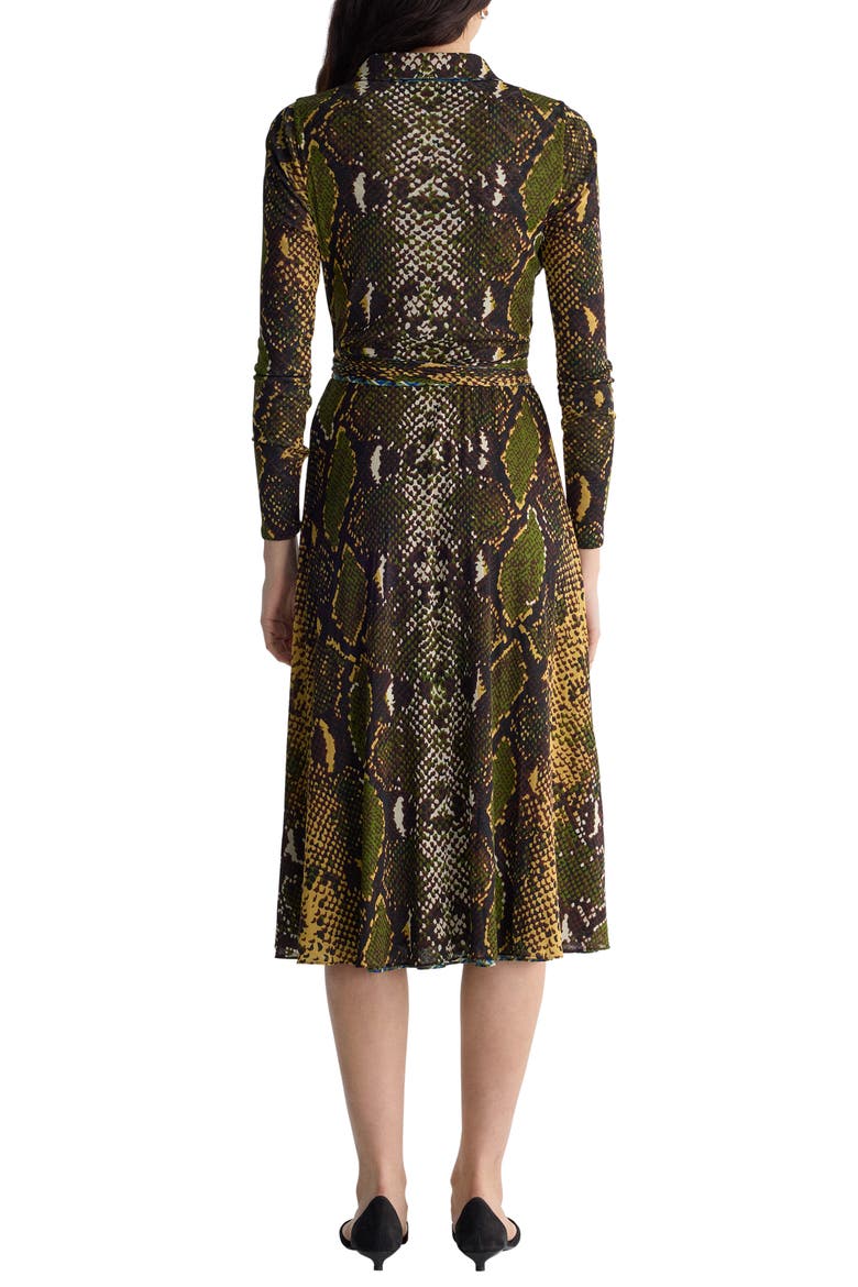 Phoenix Reversible Midi Dress, Alternate, color, SERPENTE CARAWAY/GEO PESTO
