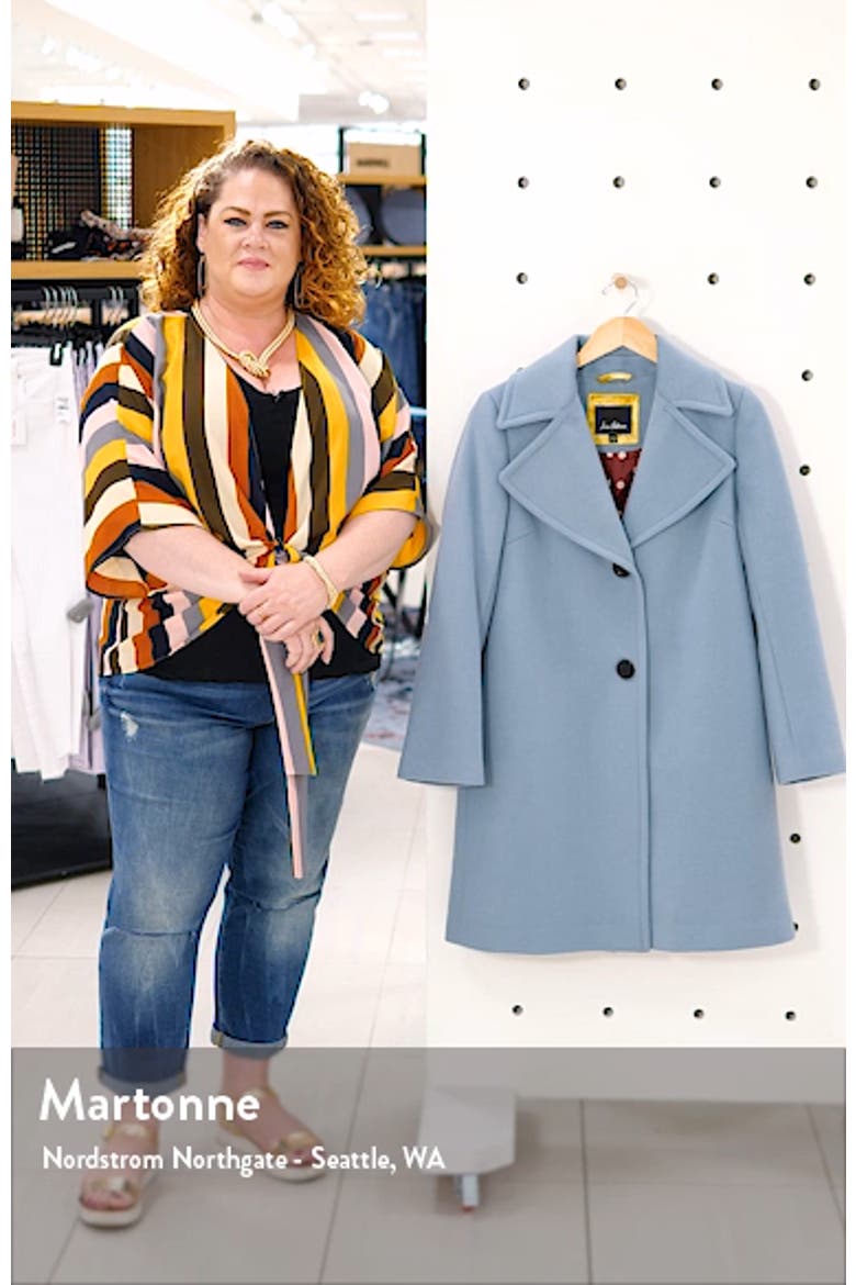 Single Breasted Wool Blend Coat video