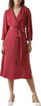 LK Bennett Iris Long Sleeve Wrap Dress