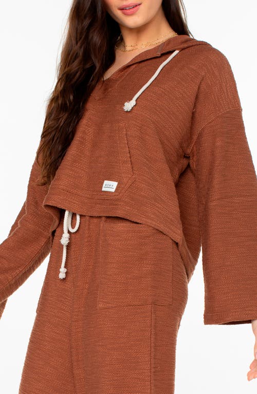 Roxy Rich Coast Hoodie In Brown