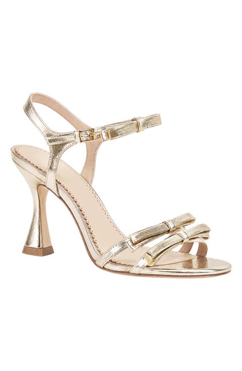 Lilly Metallic Bow Sandal