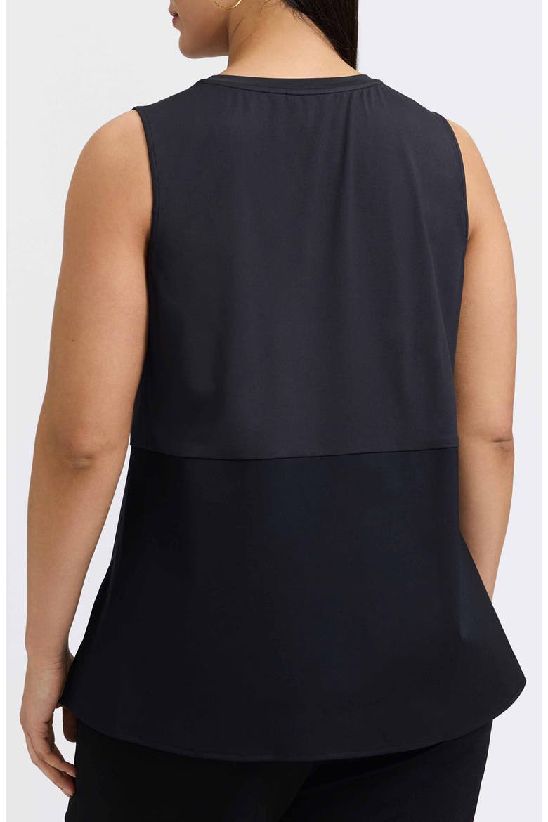 Jessie Layer Sleeveless Top, Alternate, color, BLACK