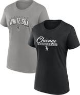 FANATICS Women's Fanatics Branded Black/Gray Chicago White Sox Fan T-Shirt Combo Set