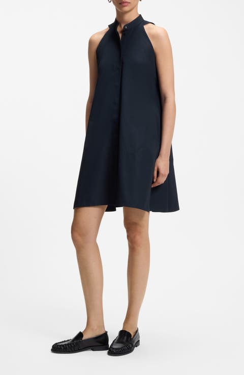Decolana Sleeveless Cotton Swing Minidress
