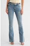 Joey Mid Rise Flap Pocket Flare Jeans