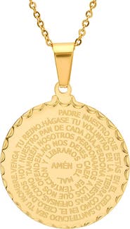 STEELTIME Padre Nuestro Pendant Necklace