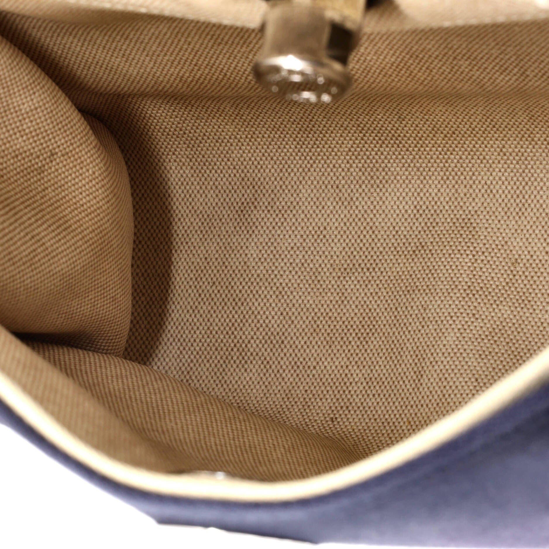 Herbag Toile and Leather PM, Alternate, color, Blue