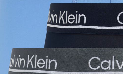 Calvin Klein Micro Plush 4-pack Boxer Briefs In Blue