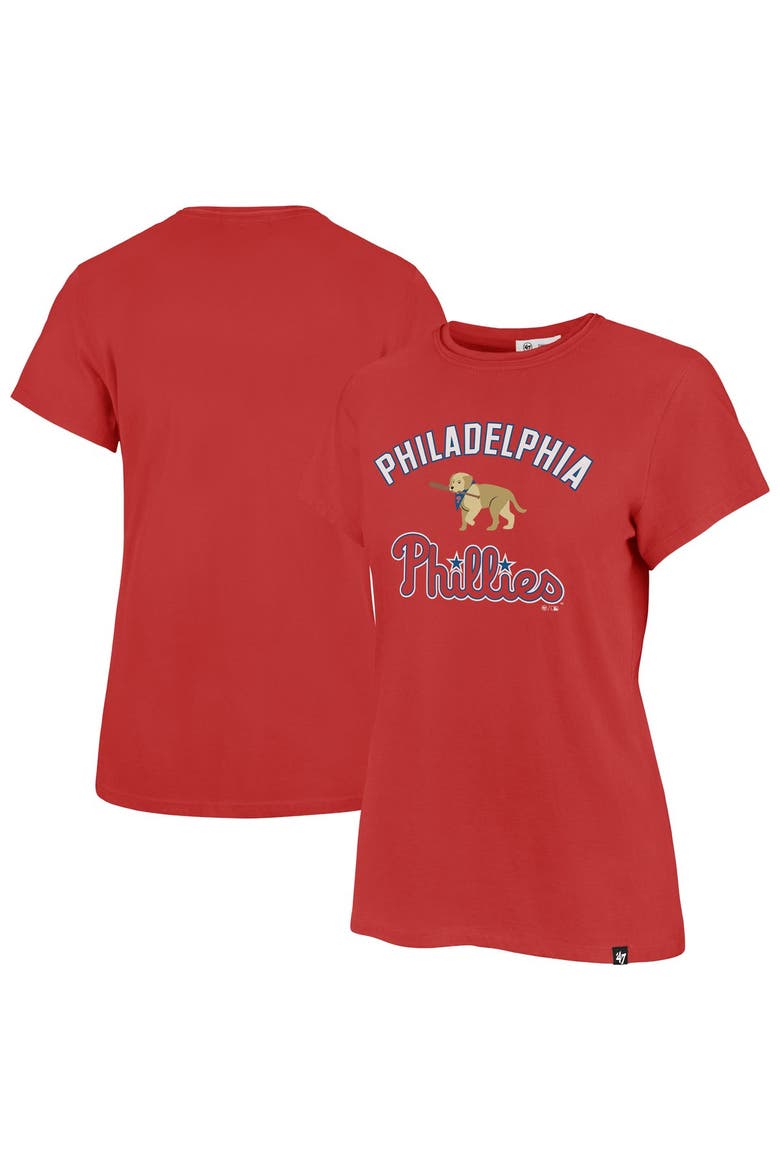 Women's '47 Red Philadelphia Phillies Regional Frankie T-Shirt, Main, color, Red