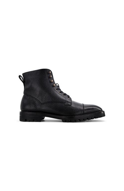 Anthony Veer Pembroke Cap-toe Boot In Black